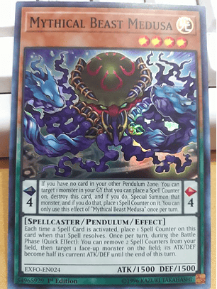 Mythical Beast Medusa - EXFO-EN024 - Super Rare