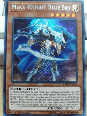Mekk-Knight Blue Sky - EXFO-EN014 - Secret Rare 