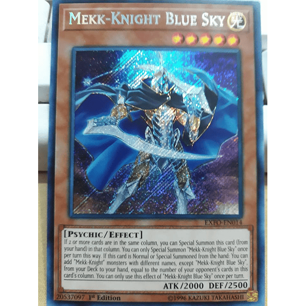 Mekk-Knight Blue Sky - EXFO-EN014 - Secret Rare 