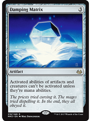 Damping Matrix - MM17