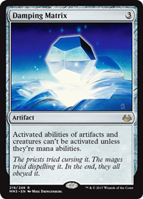 Damping Matrix - MM17