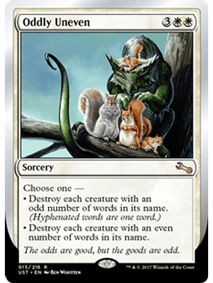 Oddly Uneven - UST