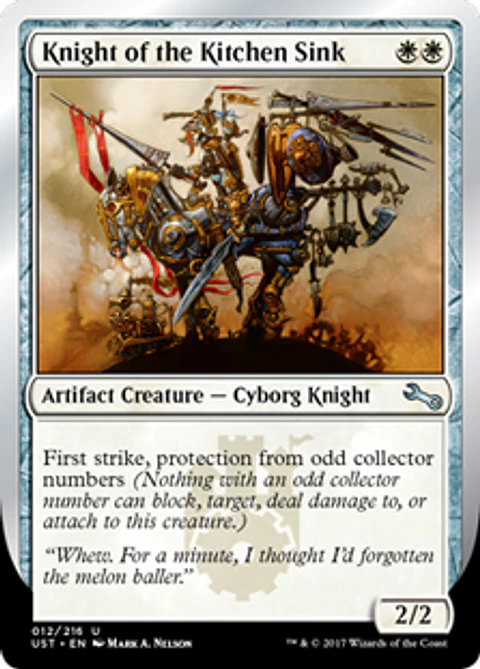 Knight of the Kitchen Sink (odd) - UST