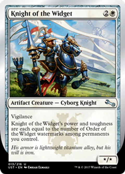 Knight of the Widget - UST