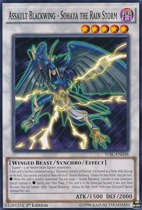 Assault Blackwing - Sohaya the Rain Storm - TDIL-EN048 - Common 