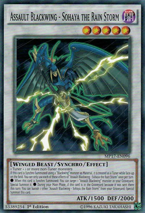 Assault Blackwing - Sohaya the Rain Storm - MP17-EN096 - Common 