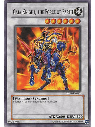 Gaia Knight, the Force of Earth - 5DS1-EN042 - Common (Demo Deck) (JUGADO)