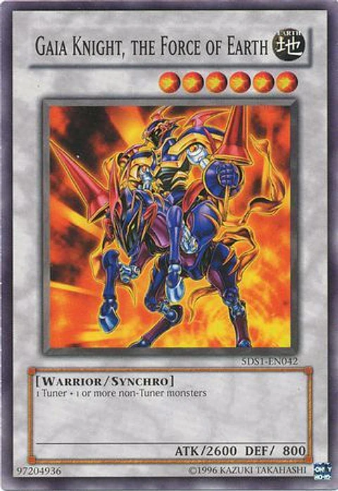 Gaia Knight, the Force of Earth - 5DS1-EN042 - Common (Demo Deck) (JUGADO)