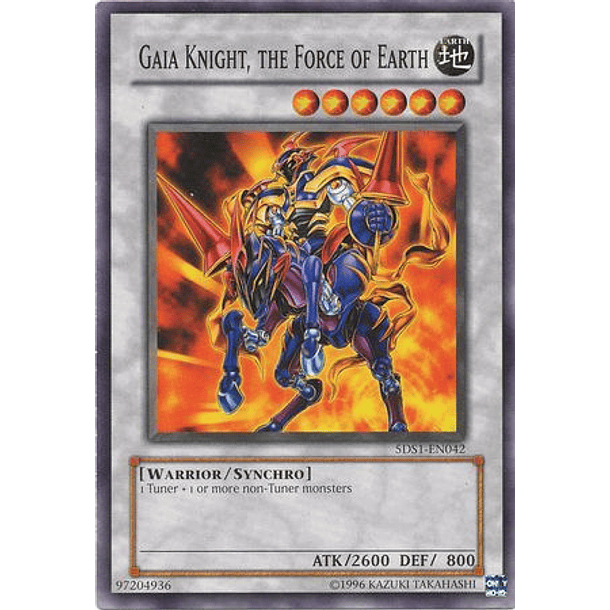 Gaia Knight, the Force of Earth - 5DS1-EN042 - Common (Demo Deck) (JUGADO)
