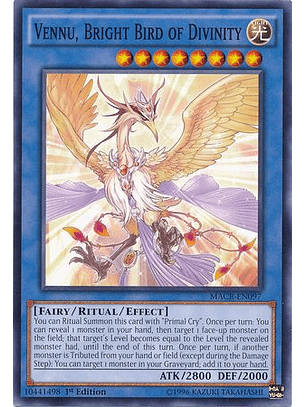 Vennu, Bright Bird of Divinity - MACR-EN097 - Common 