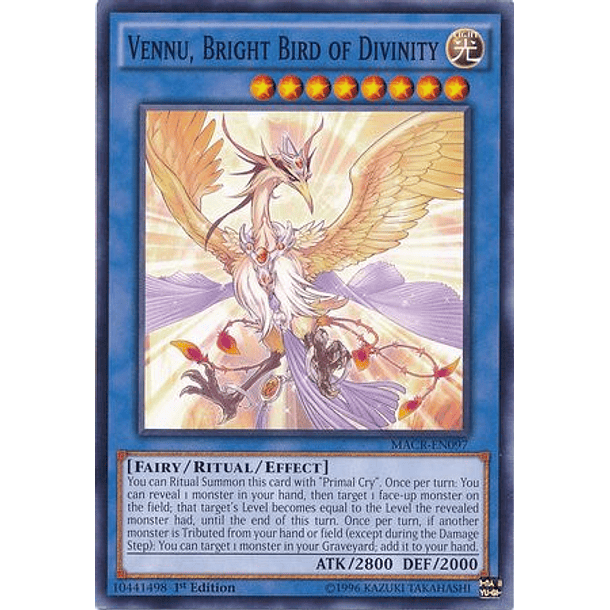 Vennu, Bright Bird of Divinity - MACR-EN097 - Common 