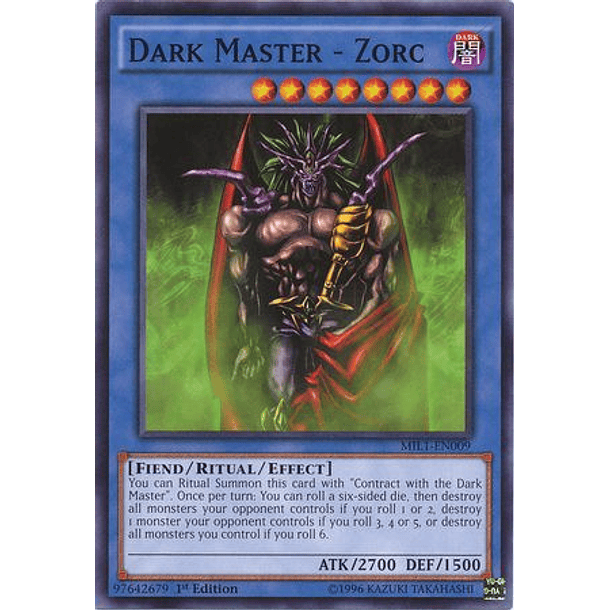 Dark Master - Zorc - MIL1-EN009 - Common  