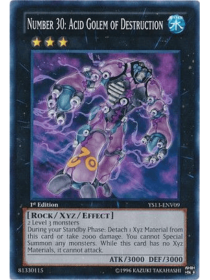 Number 30: Acid Golem of Destruction - YS13-ENV09 - Common