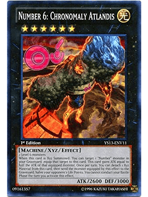 Number 6: Chronomaly Atlandis - YS13-ENV11 - Common (desgastado)