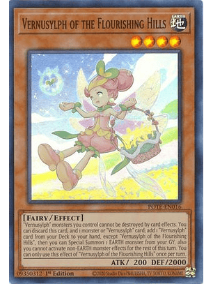 Vernusylph of the Flourishing Hills - POTE-EN016 - Ultra Rare