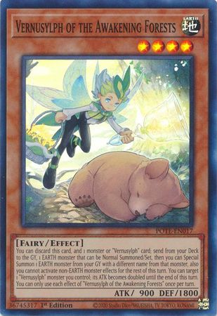 Vernusylph of the Awakening Forests - POTE-EN017 - Super Rare 1