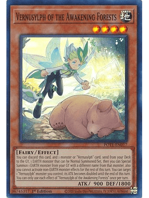 Vernusylph of the Awakening Forests - POTE-EN017 - Super Rare