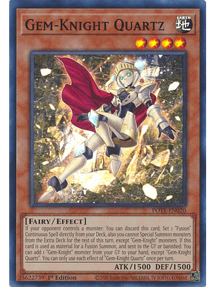 Gem-Knight Quartz - POTE-EN020 - Super Rare