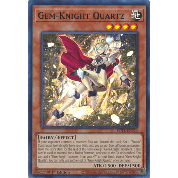 Gem-Knight Quartz - POTE-EN020 - Super Rare