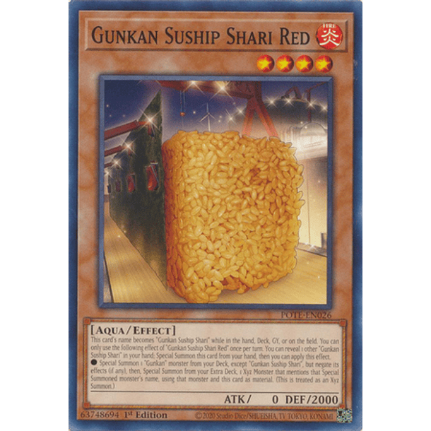 Gunkan Suship Shari Red - POTE-EN026 - Common