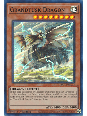 Grandtusk Dragon - POTE-EN033 - Super Rare