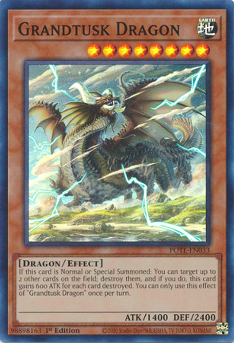 Grandtusk Dragon - POTE-EN033 - Super Rare