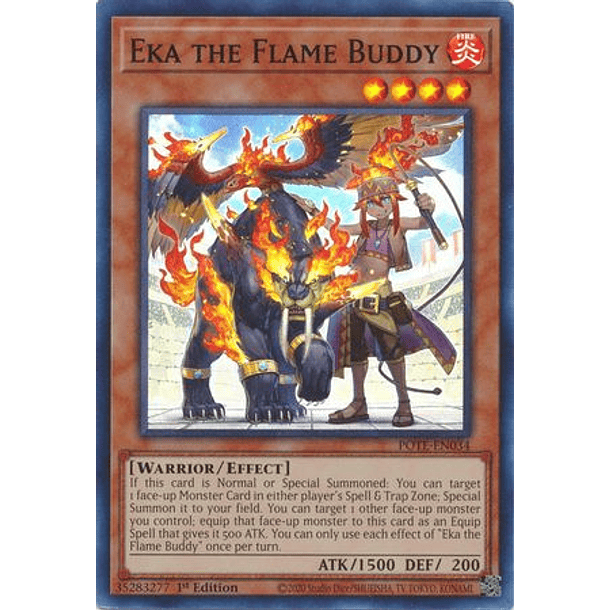 Eka the Flame Buddy - POTE-EN034 - Super Rare