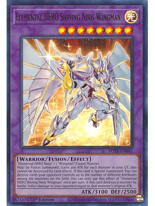 Elemental HERO Shining Neos Wingman - POTE-EN041 - Ultra Rare