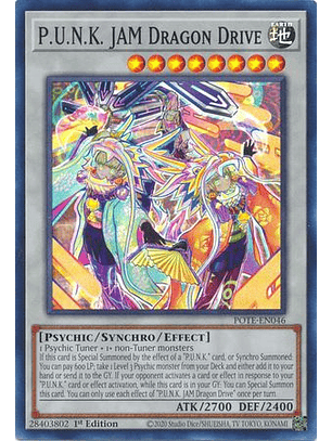 P.U.N.K. JAM Dragon Drive - POTE-EN046 - Super Rare