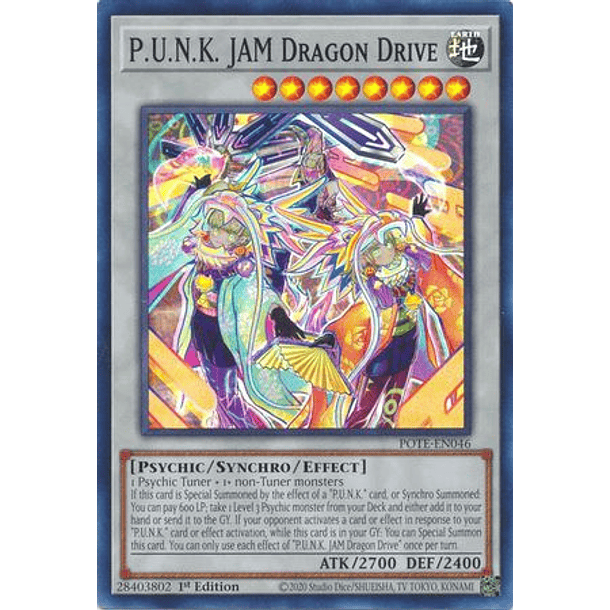P.U.N.K. JAM Dragon Drive - POTE-EN046 - Super Rare