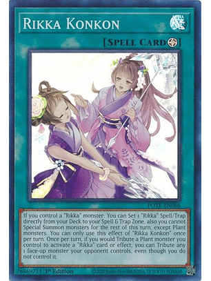 Rikka Konkon - POTE-EN066 - Super Rare