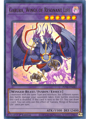 Garura, Wings of Resonant Life - POTE-EN082 - Ultra Rare