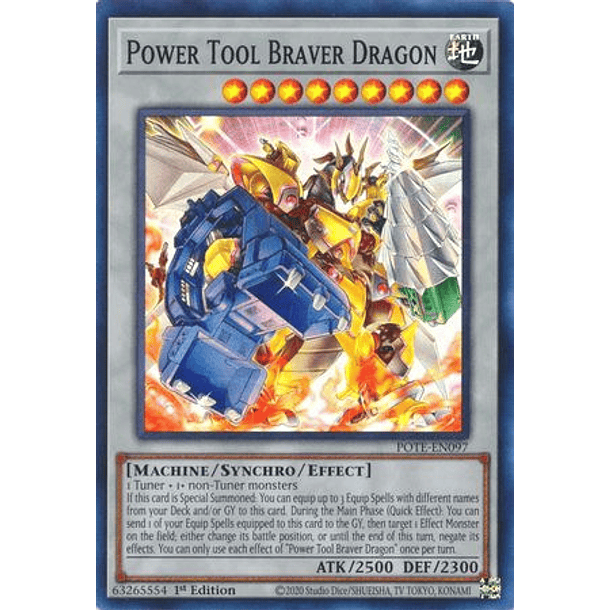 Power Tool Braver Dragon - POTE-EN097 - Super Rare