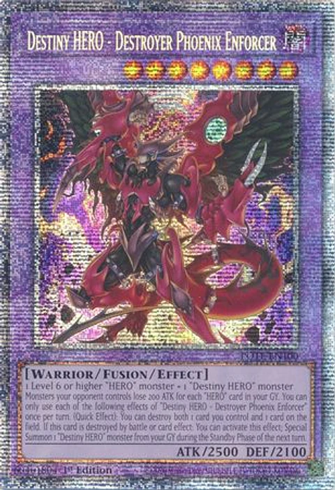 Destiny HERO - Destroyer Phoenix Enforcer - POTE-EN100 - Starlight Rare