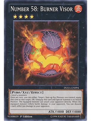 Number 58: Burner Visor - DUEA-EN094 - Common  