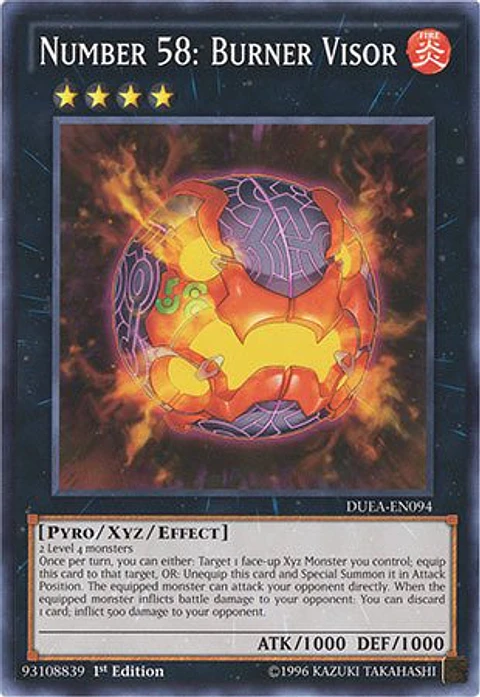 Number 58: Burner Visor - DUEA-EN094 - Common  