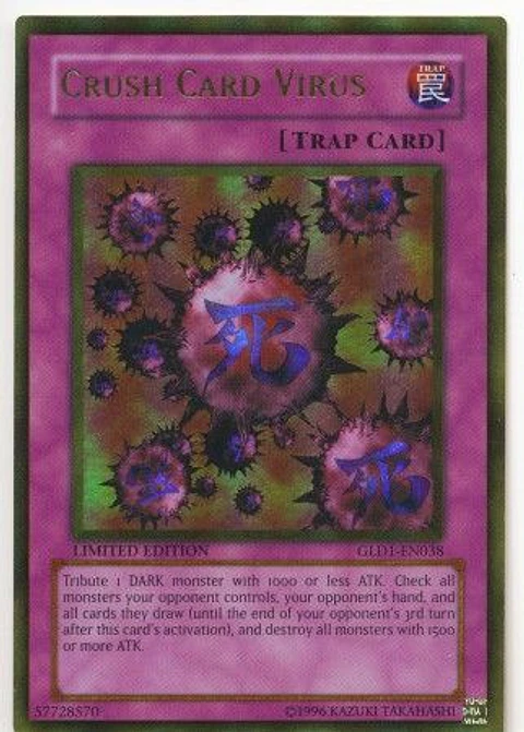 Crush Card Virus - GLD1-EN038 - Gold Rare
