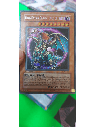 Chaos Emperor Dragon - Envoy of the End - IOC-000 - Secret Rare 1st Edition LP