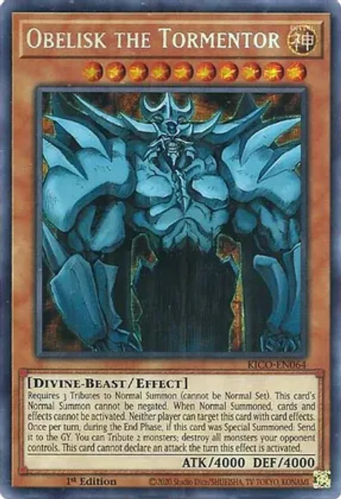Obelisk the Tormentor - KICO-EN064 - Pharaoh Secret Rare