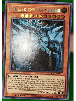 Obelisk the Tormentor - KICO-EN064 - Pharaoh Secret Rare