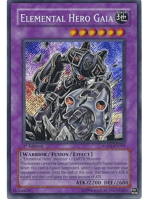 Elemental Hero Gaia - ANPR-EN099 - Secret Rare 1st Edition