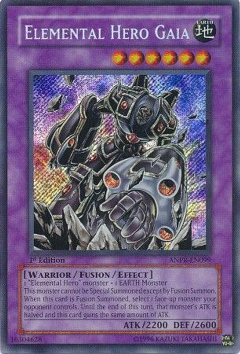 Elemental Hero Gaia - ANPR-EN099 - Secret Rare 1st Edition