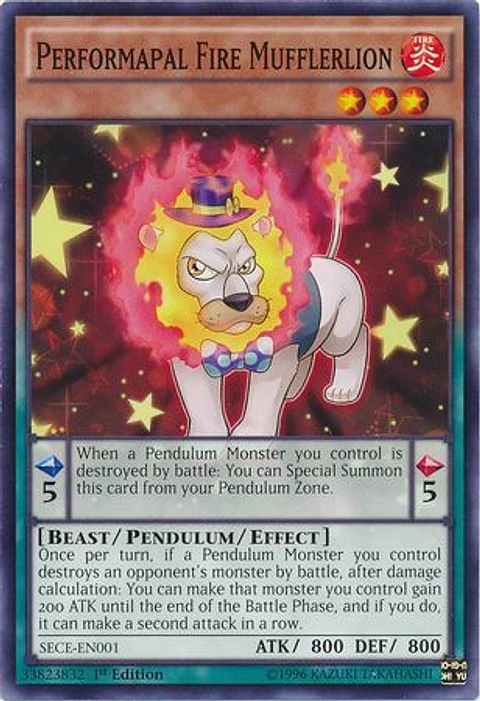 Performapal Fire Mufflerlion - SECE-EN001 - Common