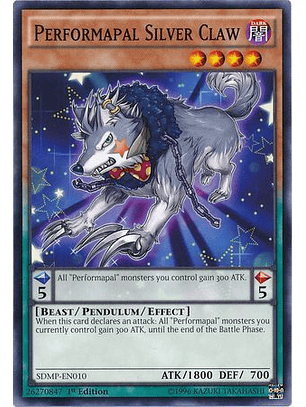 Performapal Silver Claw - SDMP-EN010 - Common