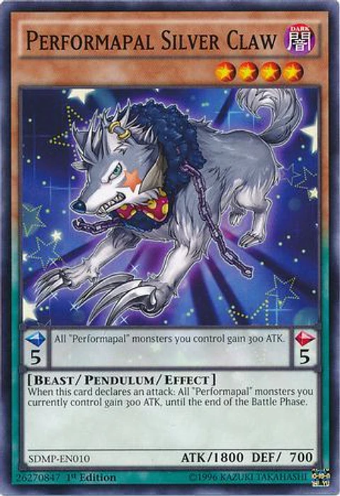 Performapal Silver Claw - SDMP-EN010 - Common