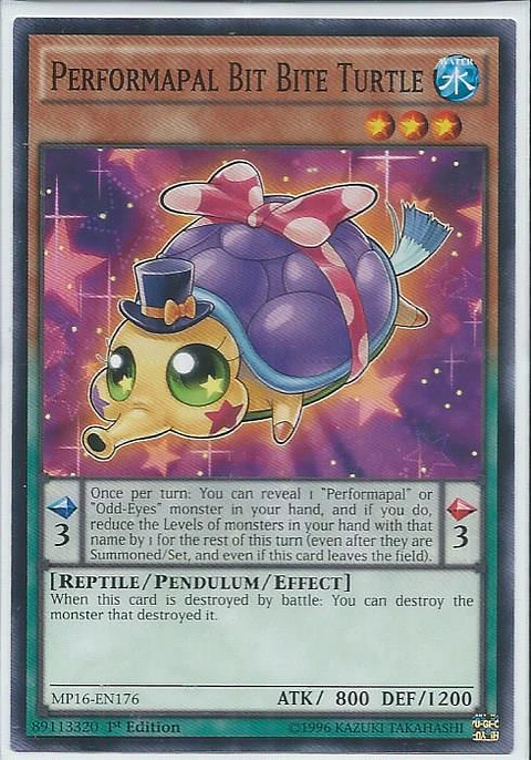 Performapal Bit Bite Turtle - MP16-EN176 - Common 