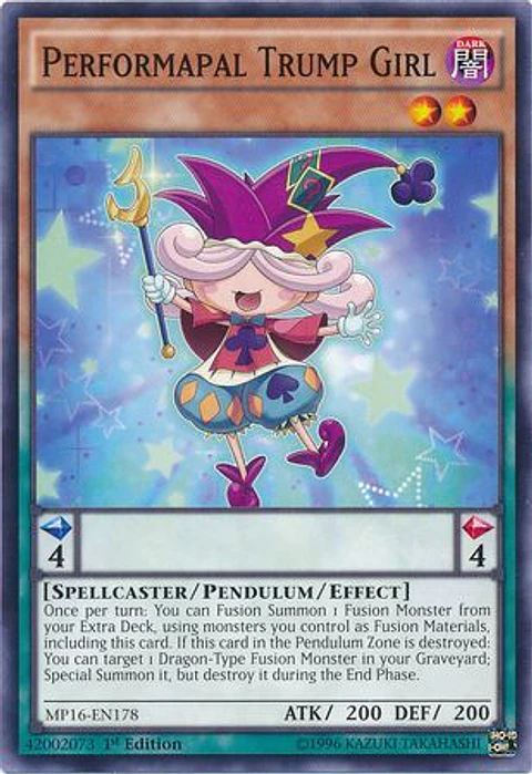 Performapal Trump Girl - MP16-EN178 - Common