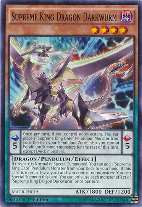 Supreme King Dragon Darkwurm - MACR-EN019 - Common