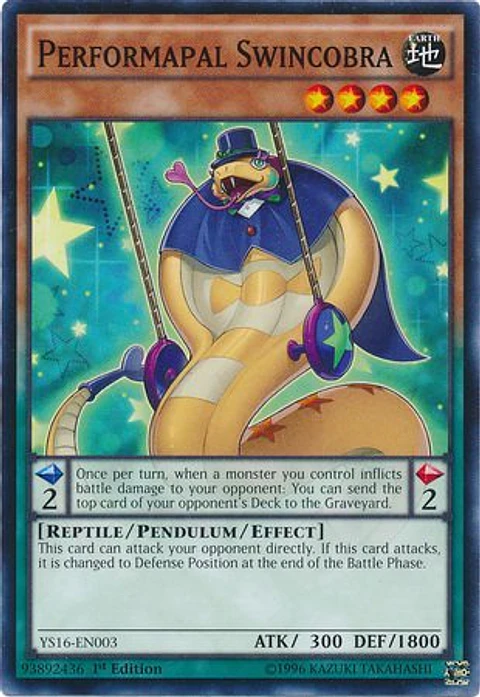 Performapal Swincobra - YS16-EN003 - Common 
