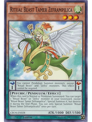 Ritual Beast Tamer Zeframpilica - CROS-EN028 - Common (varios Idiomas)